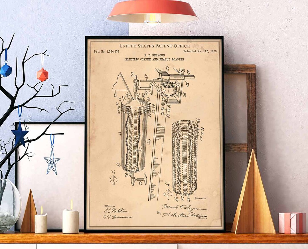 Electric Coffee and Peanut Roaster 1920 Coffeepot Barista Roast