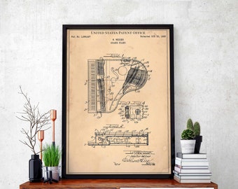 Grand Piano 1928 hammer concert pianist jazz instrument prelude print wall art poster bedroom patent vintage retro gift birthday