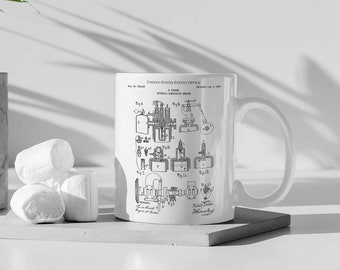 Henry Ford carbureter carburetor 1898 truck motor engineer mug coffee tea patent vintage retro gift dad father birthday drink