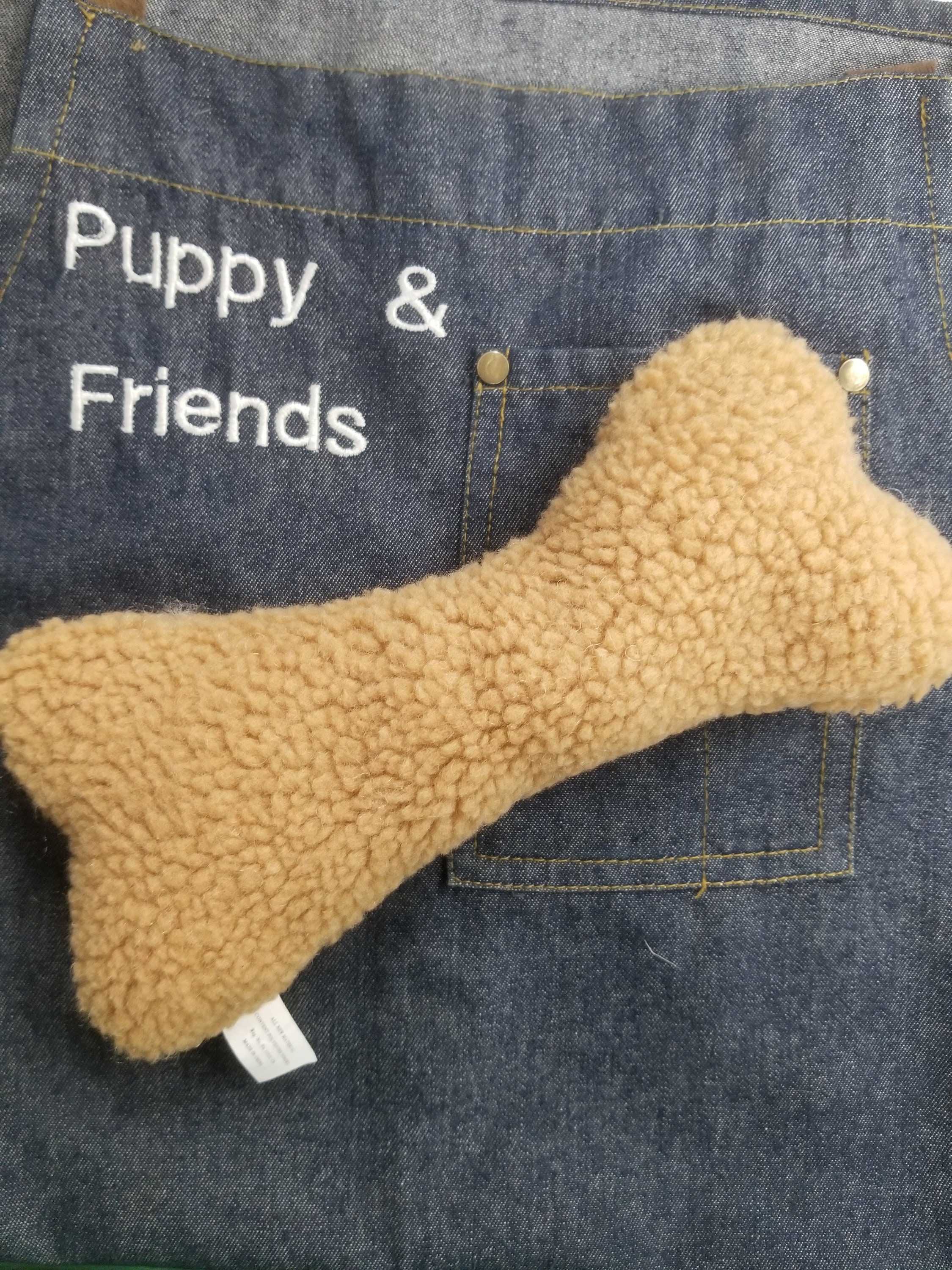 Fleece plush dog bone toy for dogs puppies puppy toy squeaky Etsy