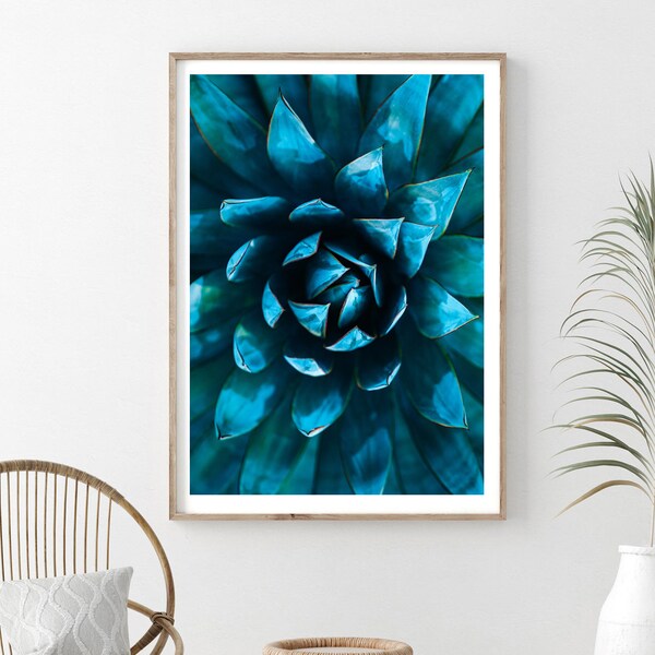 Dark Teal Wall Art Etsy