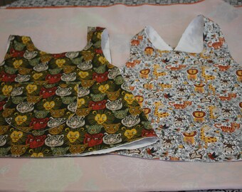 Japanese apron size 4/5 years in oeko tex cotton, mixed apron