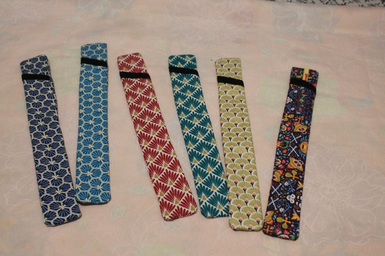 Etui pour baguettes chinoises en coton Bild 2