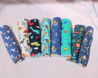 Cou doux, protège cou pour enfant, réversible en coton oeko tex et tissu minky très doux