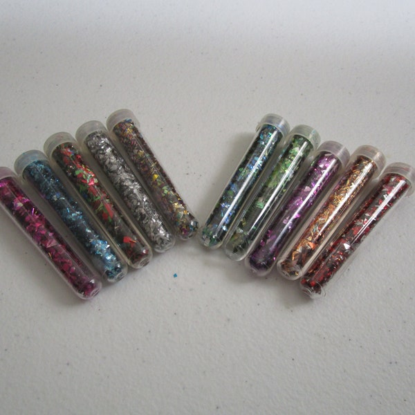 Chunky Glitter - 10 Tubes Assorted Colors