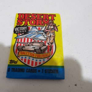 Desert Storm Trading Cards - Topps Trading Cards - Victory Series - Coalition For Peace - Vintage - Unopened Trading Card Packs