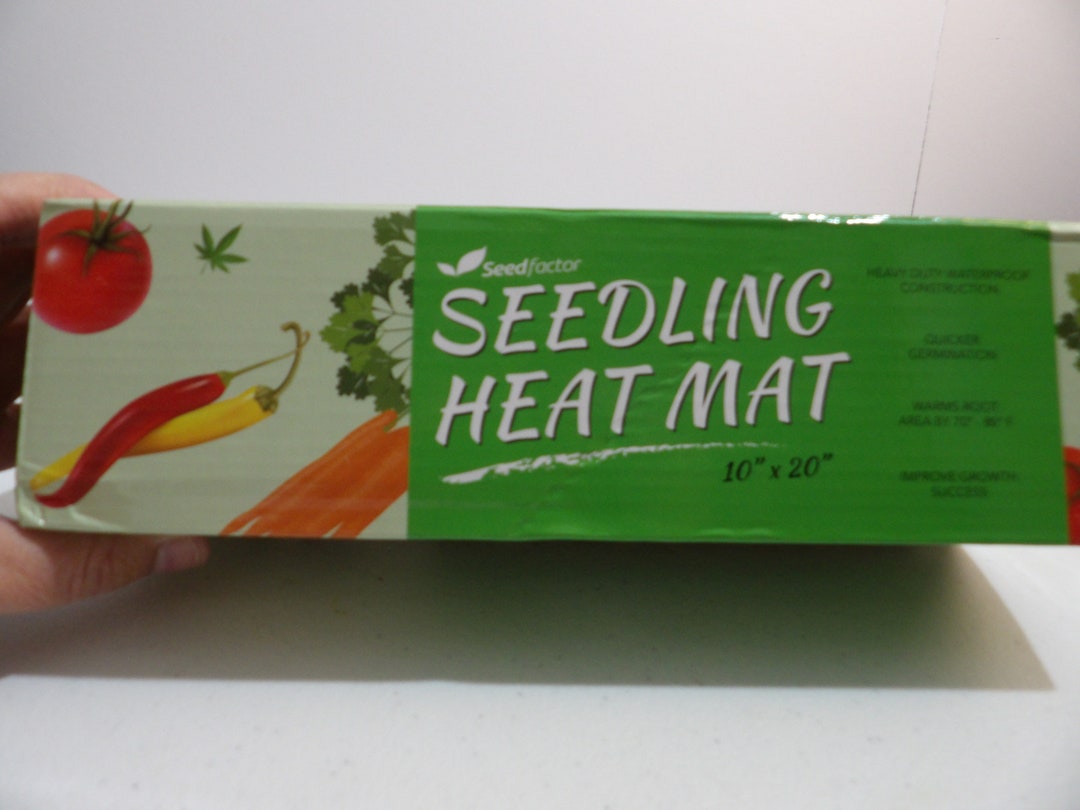 Seedling Heat Mat Seed Factor Brand Seedling Heat Mat 10 Inch X 20 Inch
