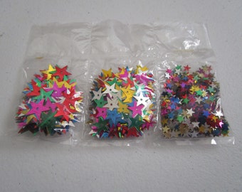 Assorted Star Sequins - 3 different sizes