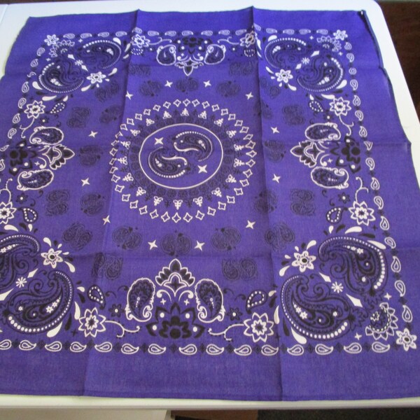 Purple Silk Velvet Rose Shaped Bandana