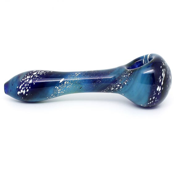 blue tobacco pipe Alligator (673 KS) (6mm) Blue Lacquer Vector-KGM Briar Pipe