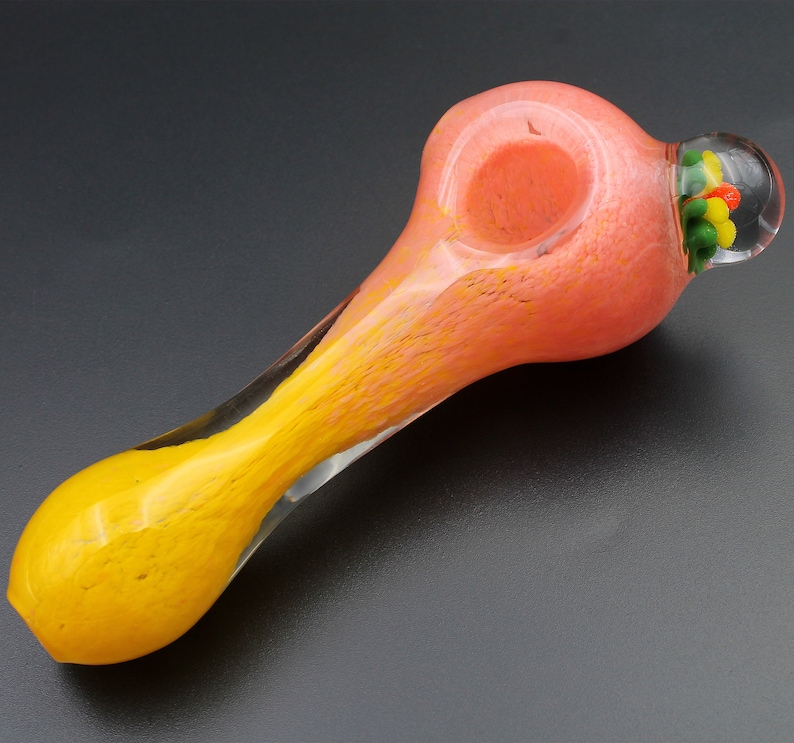 4.5 Heavy Duty Glass Smoking Pipe Spiral Tobacco Bowls for Smoke Bowl