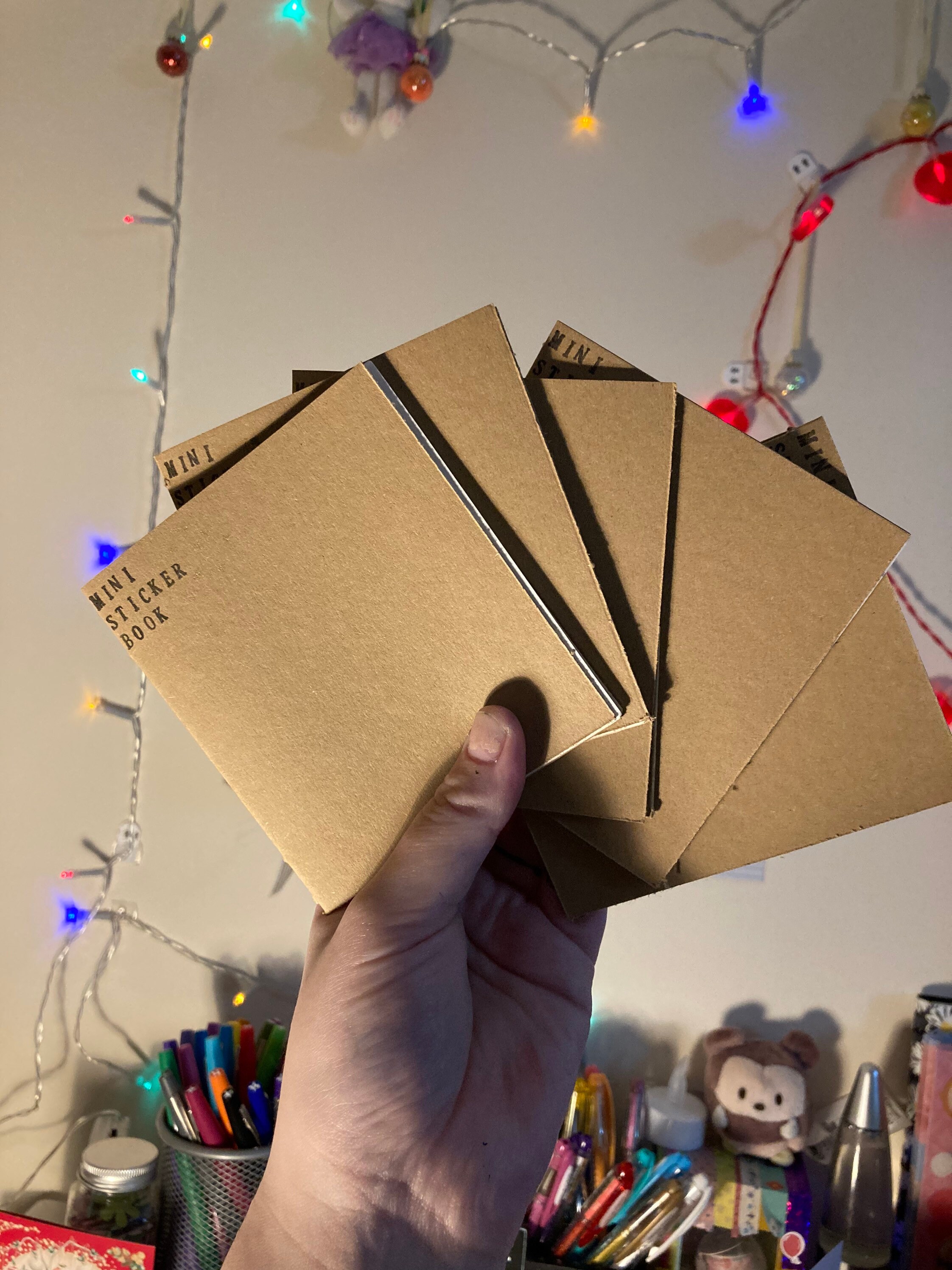 Mini libro de almacenamiento de pegatinas | Etsy