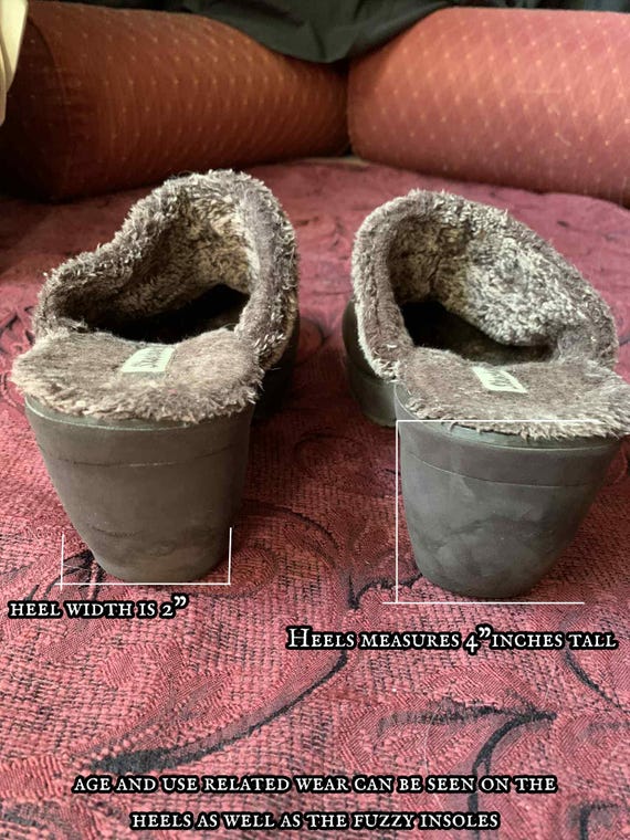 Y2K Suede Fuzzy Clog Slides - Sketchers Inspired … - image 8