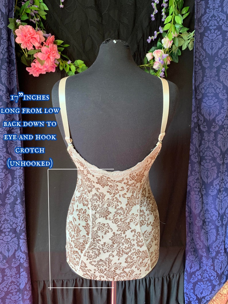 Vintage Y2K Beige Full Body Girdle Lingerie Foundational Etsy