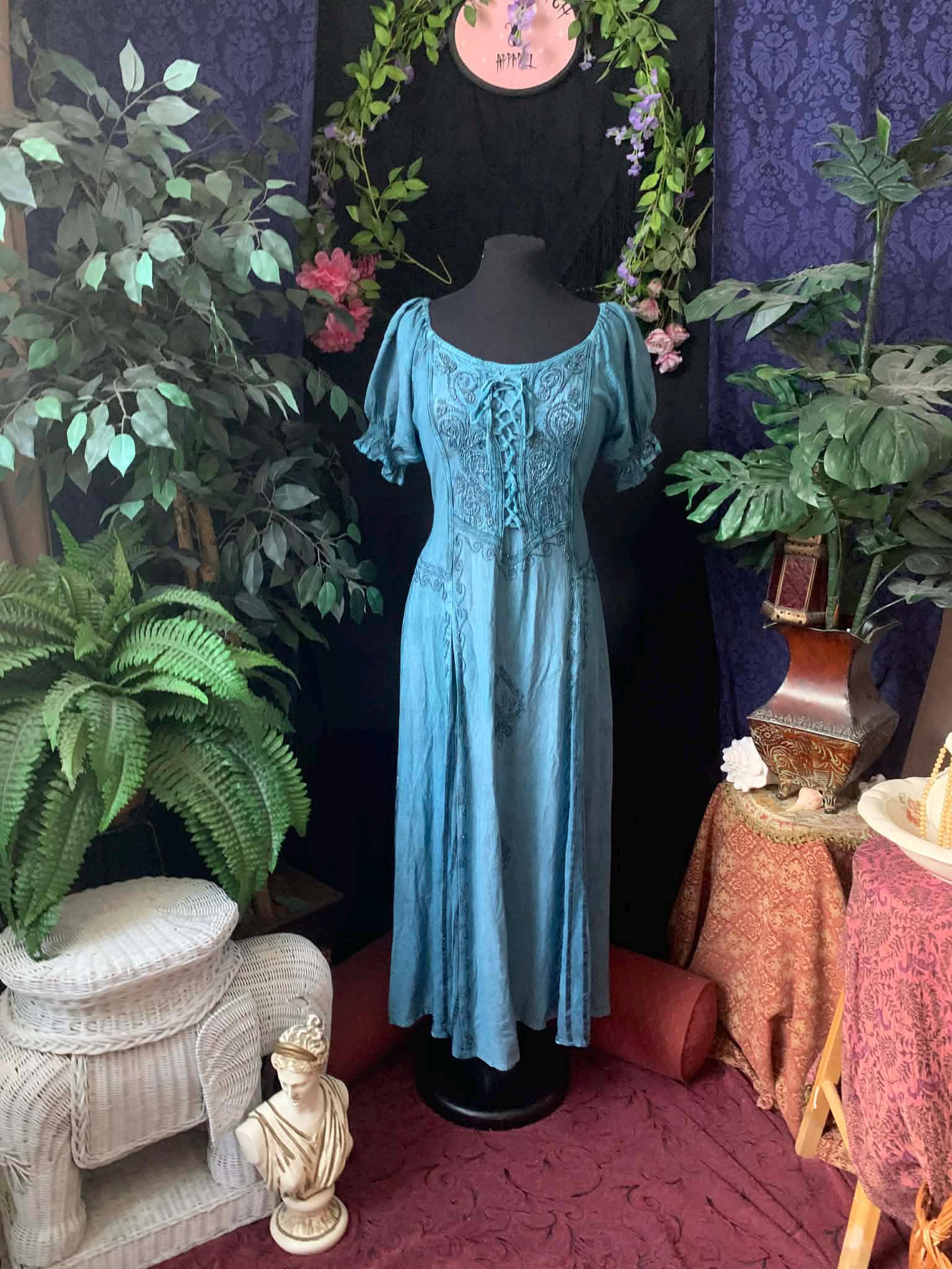 Blue Witch Dress - Etsy Canada Blue Witch Dress - Etsy Canada