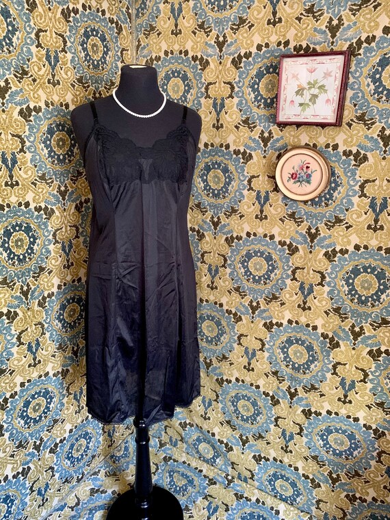 Vintage 1970s Sexy Black Gay-Lure At the Knee Dres