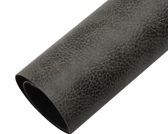 Distressed charcoal litchi pattern faux leather sheets, synthetic leather for earrings, crafts and bows, bump pattern