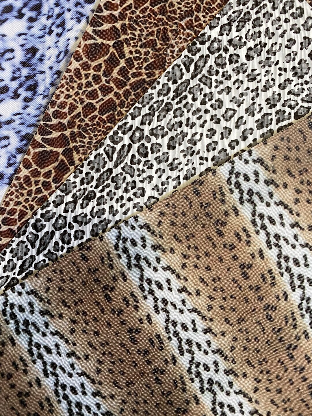 Animal Print Faux Leather Sheets, Animal Print Synthetic Leather Sheets ...