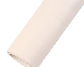 White sheepskin finish faux leather sheet, synthetic leather for earrings, crafts and bows, bump pattern