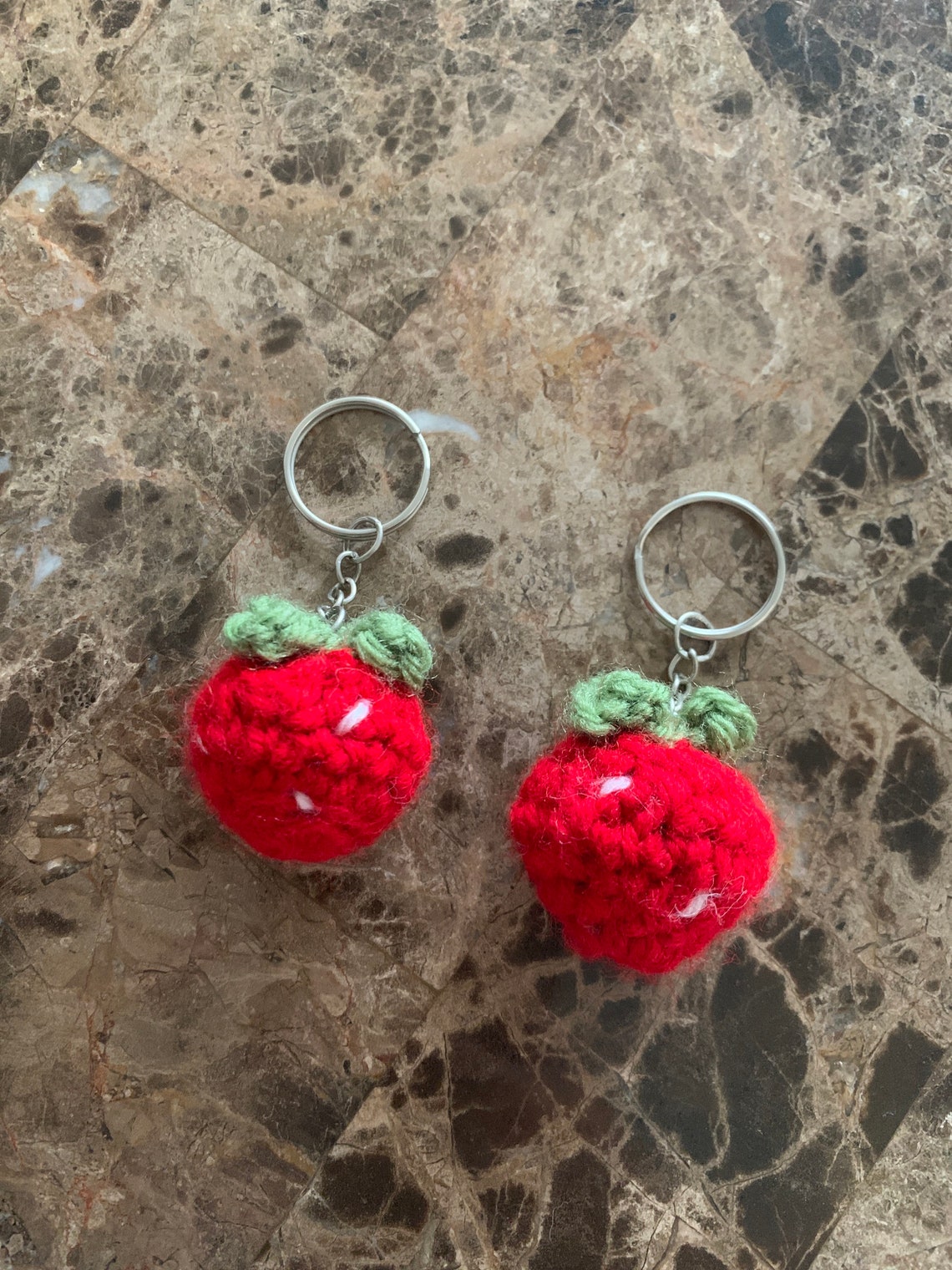 Strawberry keychain Etsy