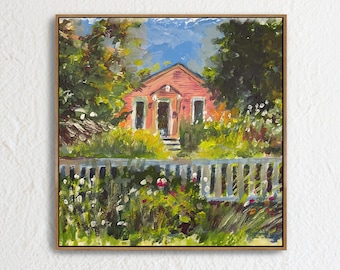 Little Pink Palace Art Print on Paper by Kitty Smothers