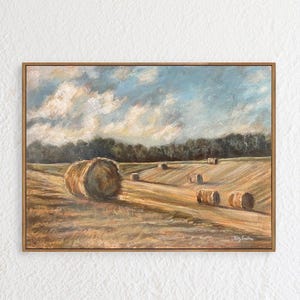 Henderson Hay Field - Art Print by Kitty Smothers