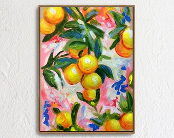 Laughing in Lemons Art Print on Paper by Kitty Smothers