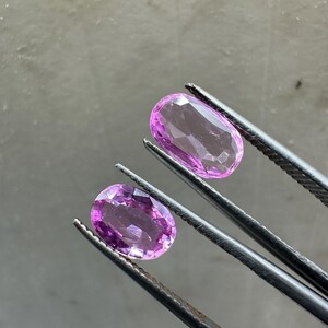 2 Piece Natural Pink Sapphire Unheated good gemstone natural Pink sapphire good quality carat,1.53 Oval Cut  Gemstone