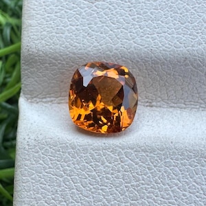 Beautiful natural oranga saessartite garnets good quality 6.7x6.5mm size, carats,1.49 Loose Gemstone garnet stone Best for marketing stone