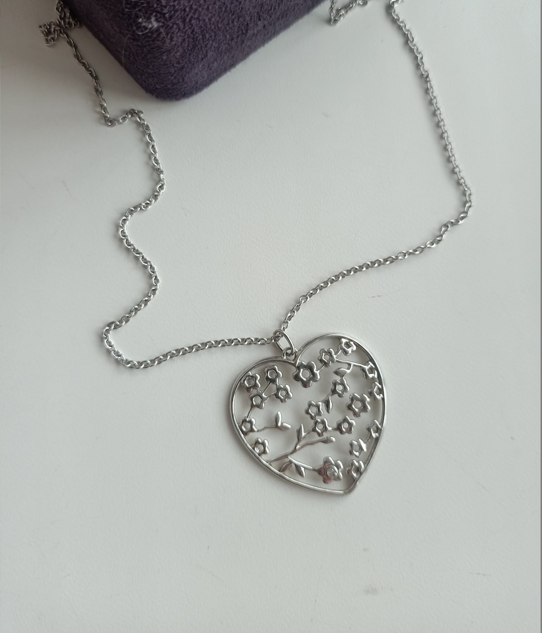 Chain Heart 925 Sterling Silver Necklace main image 1