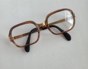 METZLER VINTAGE Gold FILLED Eyeglasses Frame 48-18-125 West Germany