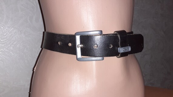LEVIS Vintage Belt Size 90 36 3438 classic Black Leather Belt