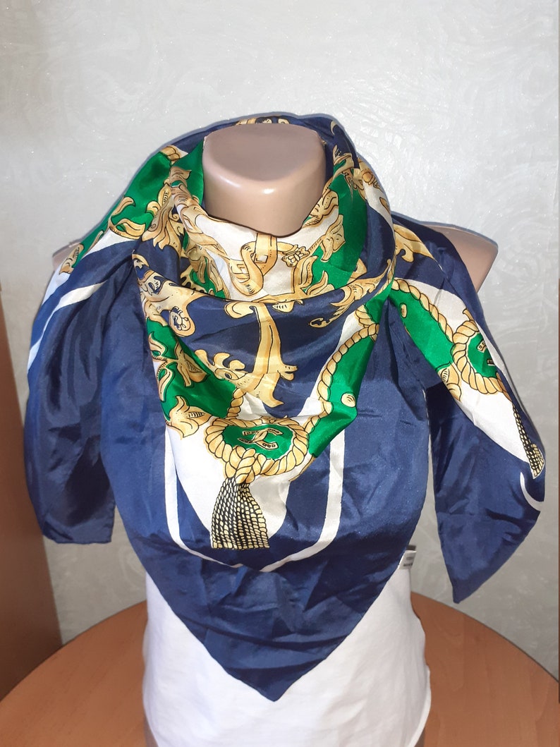 90*90cm polyester square scarf Fashion large square scarf printed satin silk scarves bandana 