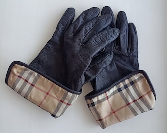 burberry house check gloves