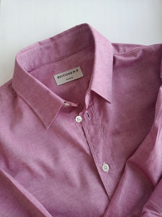 Editions M.R Pink cotton mens shirt Size 36 XS S