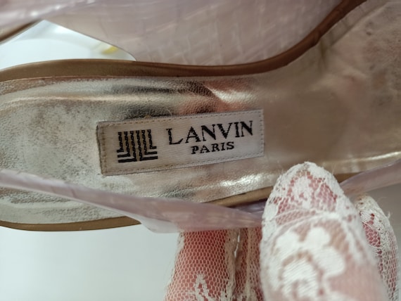 90s LANVIN RARE Transparent Women Shoes Sandals Heels Pumps - Etsy