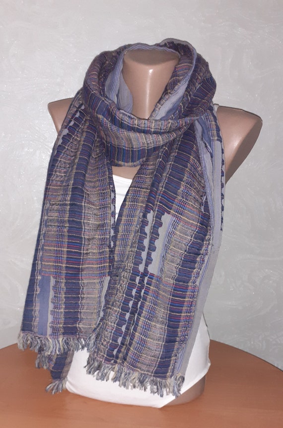 MISSONI vintage |Vintage cotton viscose long scarf