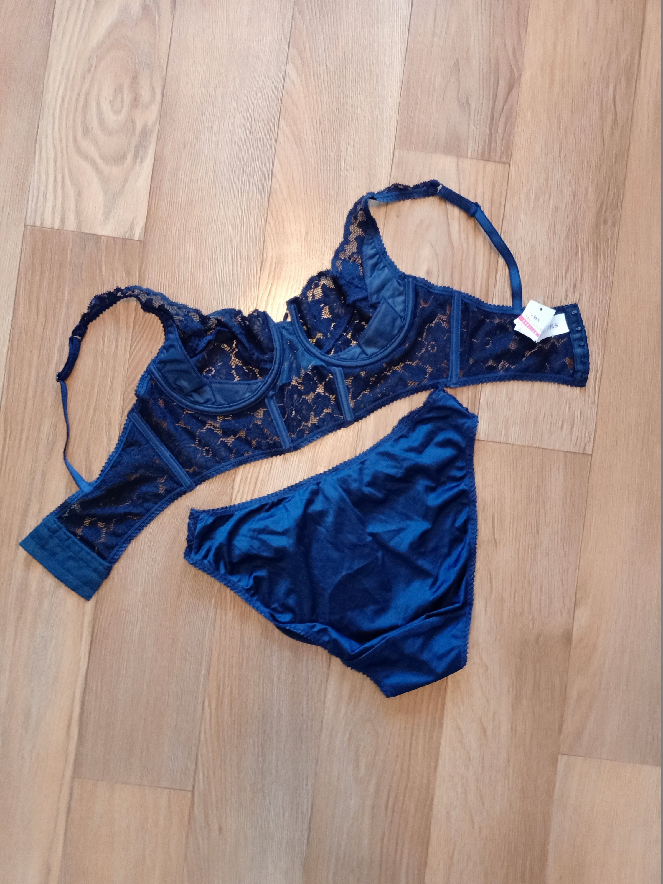 BHS vintage Vintage but new never used navy blue lingerie Etsy