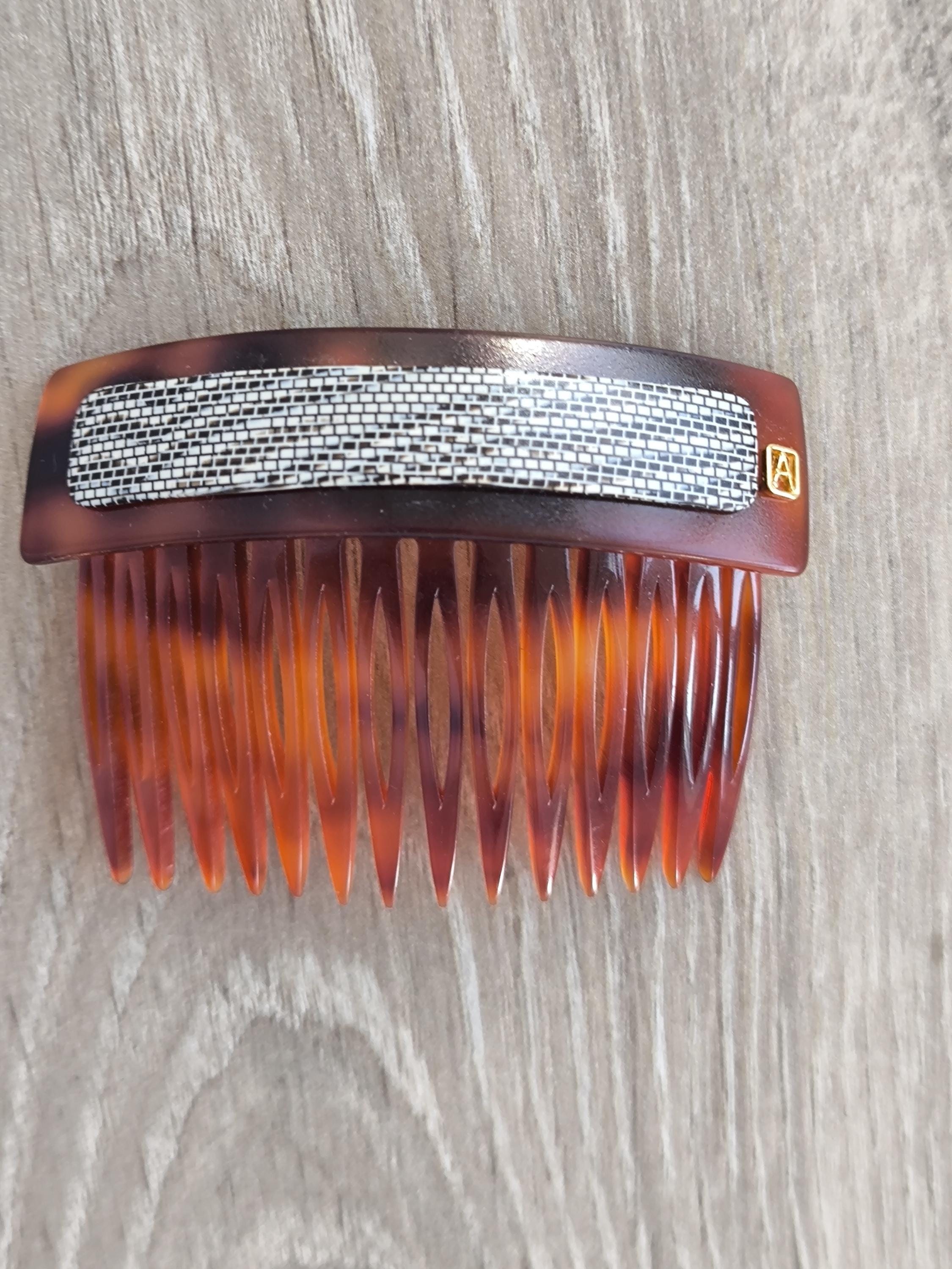 RARE Alexandre De Paris Brown Vintage Hair Comb, Deadstock RARE Alexandre De Paris Brown Vintage Hair Comb, Deadstock