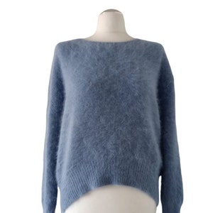 ROBERTO COLLINA Sky Blue Angora blend women sweater M