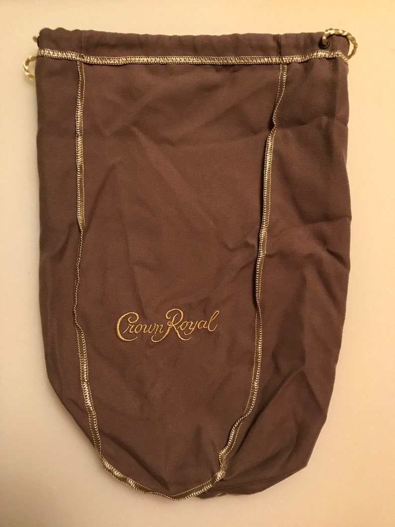 Crown Royal Drawstring Bags 5 Extralarge Fabric Bags in Purple, Green
