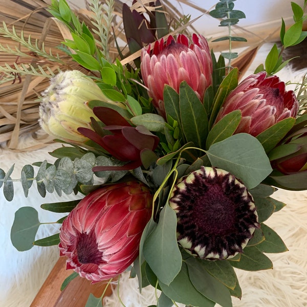 FRESH PICKED Flowers- Protea Bouquet