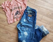 Wrangler distressed denim jeans