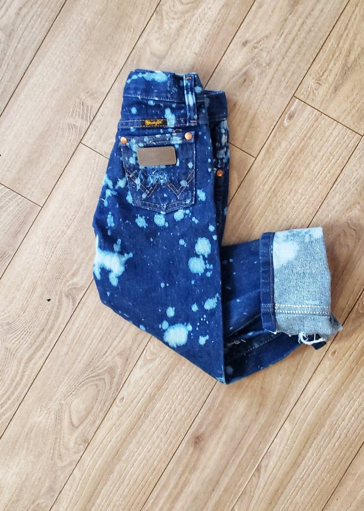 Girls Distressed Wrangler Jeans | Etsy 