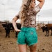 Wrangler Shorts- Teal 