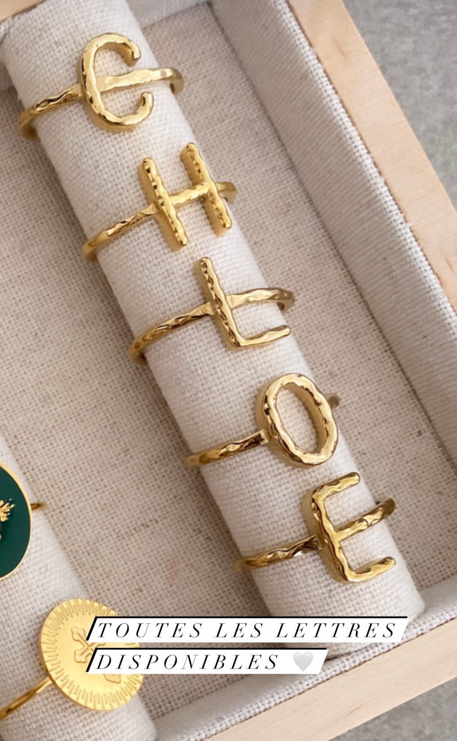 bague lettre r