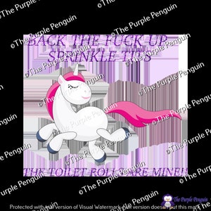 Unicorn Toilet Roll Graphic