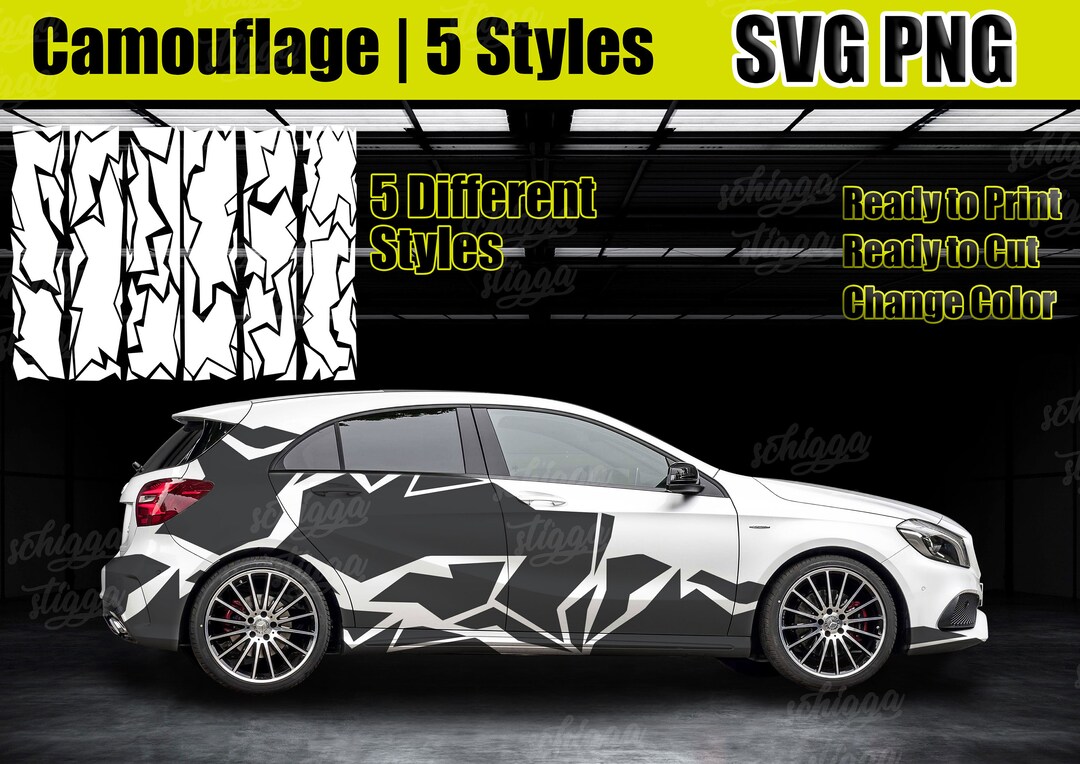 Car Racing Decal Camouflage Sticker Designs | Digital Download | Racing ...