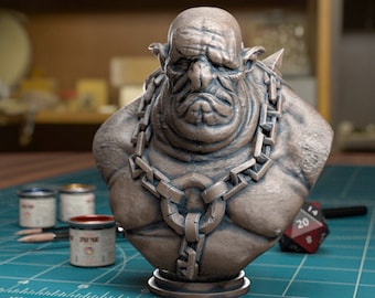 Troll Bust - Resin Miniature | Fantasy Tabletop Games | DnD | Dungeon and Dragons | Pathfinder