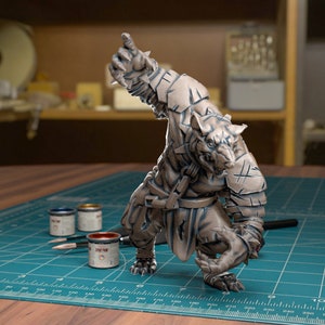 Rat Ogre: harsminiatuur | Fantasiespellen op tafel | DnD | Dungeon and Dragons | Verkenner